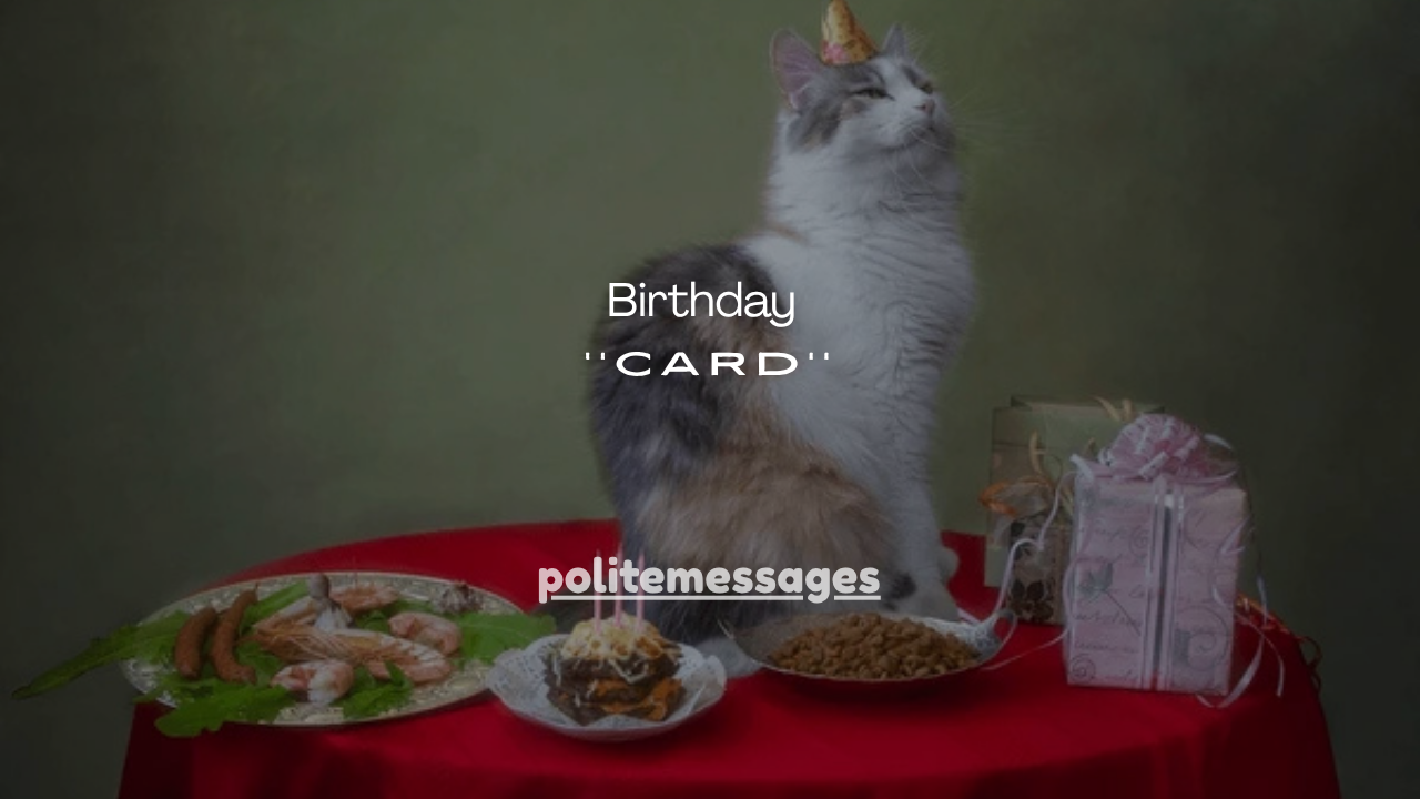 35+Cute Birthday Card With Cat Ideas