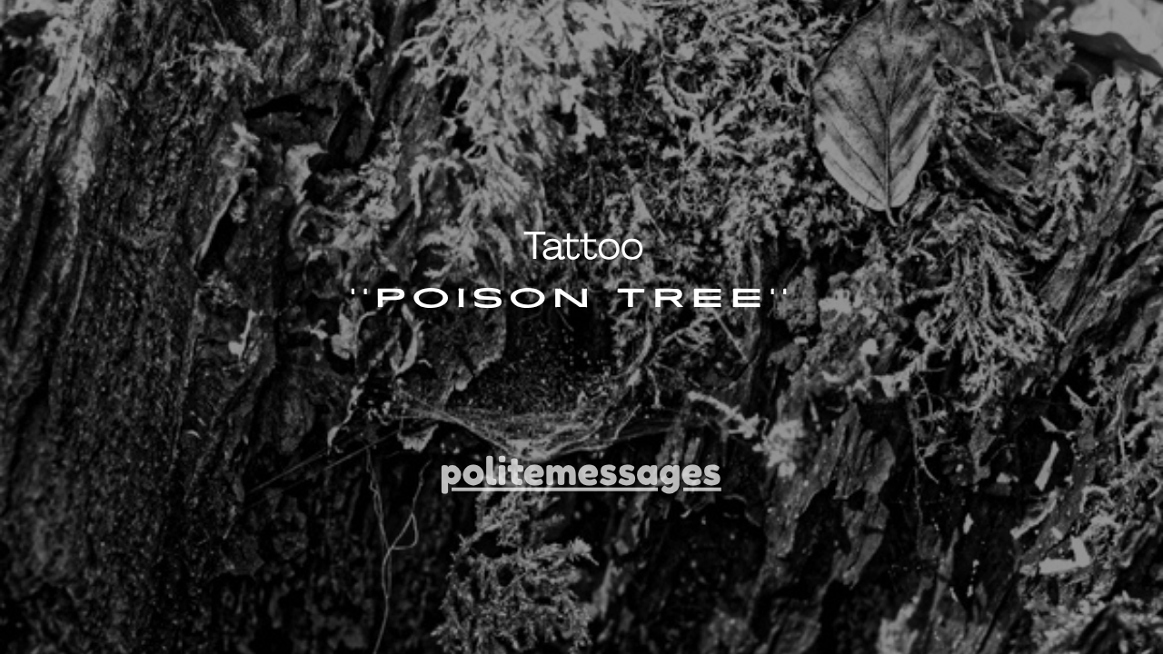 7+Deep Poison Tree Tattoo Meanings You Should Know Before Getting Inked