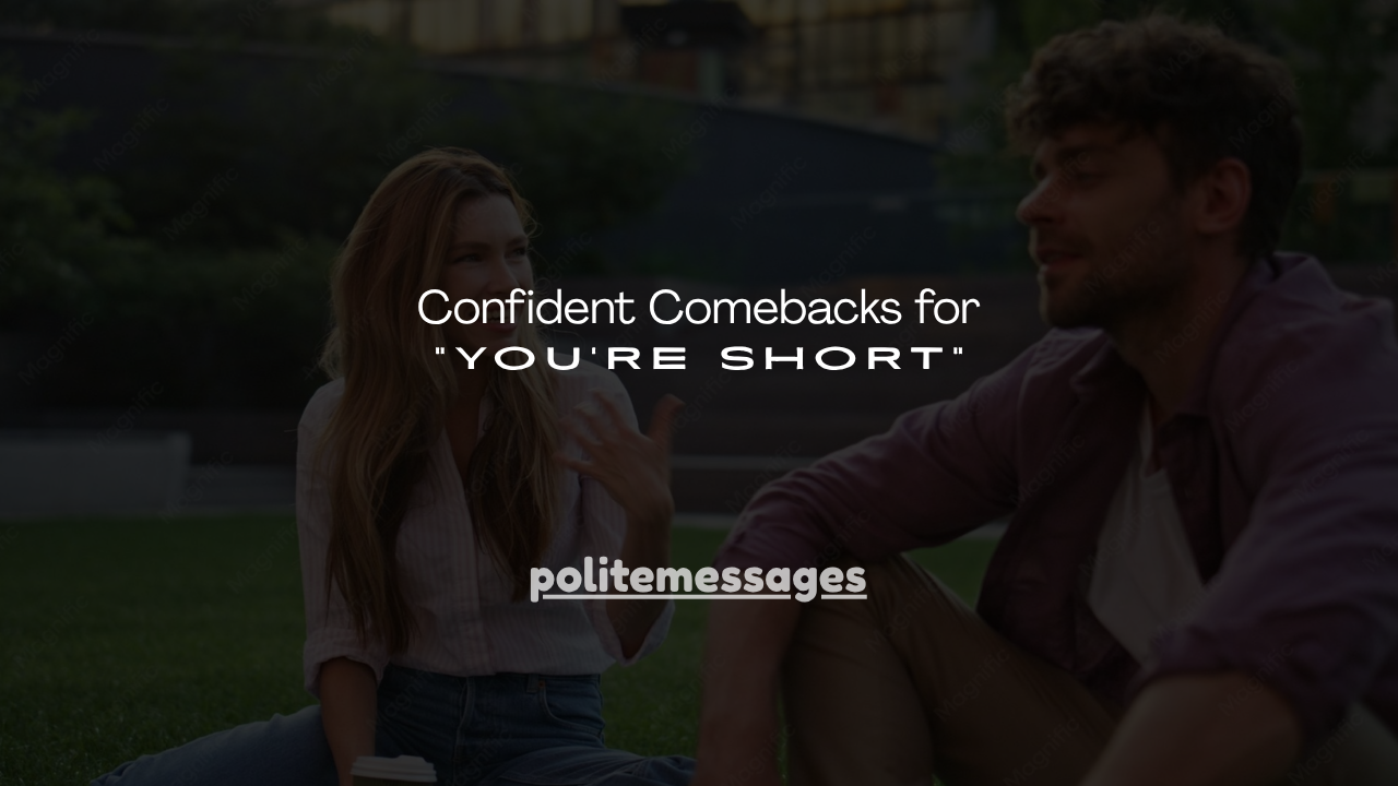130+ Confident Comebacks for "You're Short"